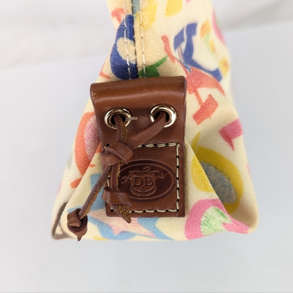 Dooney & Bourke Graffiti Rainbow Monogram Crescent Shoulder Bag - Picture 10 of 12